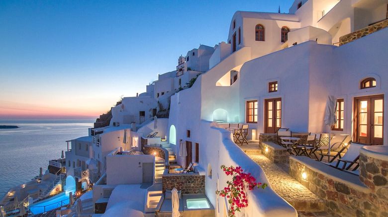 Oia Mare Villas Exterior. Images powered by <a href="https://www.leonardoworldwide.com" target="_blank" rel="noopener">Leonardo</a>.