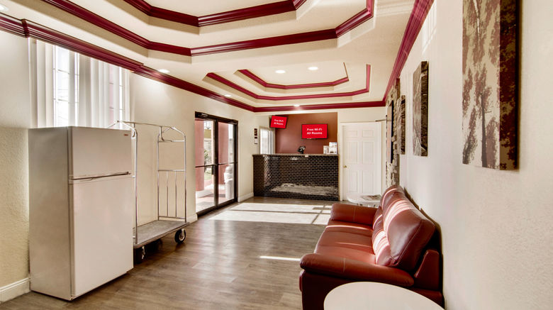 <b>Red Roof Inn & Stes Pensacola-NAS Corry Lobby</b>. Images powered by <a href="https://www.leonardoworldwide.com/" title="Leonardo Worldwide" target="_blank">Leonardo</a>.