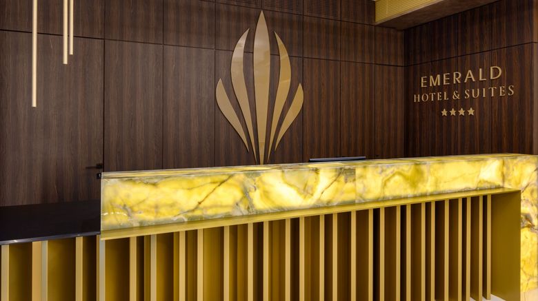 <b>Emerald Hotel & Suites Lobby</b>. Images powered by <a href="https://www.leonardoworldwide.com/" title="Leonardo Worldwide" target="_blank">Leonardo</a>.