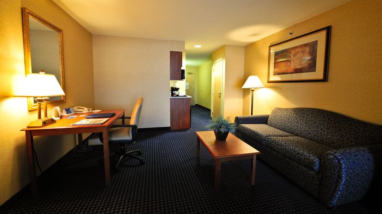 <b>Holiday Inn Express Syracuse Airport Suite</b>. Images powered by <a href="https://leonardo.com/" title="Leonardo Worldwide" target="_blank">Leonardo</a>.