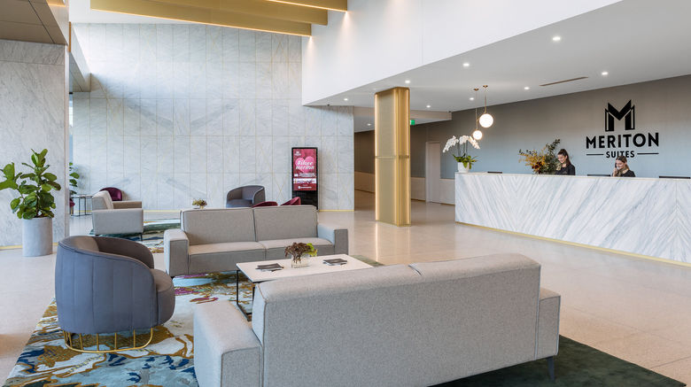 <b>Meriton Suites Sydney Airport Lobby</b>. Images powered by <a href="https://www.leonardoworldwide.com/" title="Leonardo Worldwide" target="_blank">Leonardo</a>.