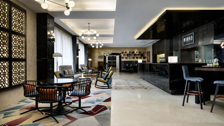 <b>Four Points by Sheraton New Africa Lobby</b>. Images powered by <a href="https://www.leonardoworldwide.com/" title="Leonardo Worldwide" target="_blank">Leonardo</a>.