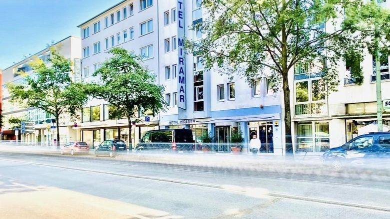 Miramar Hotel Exterior. Images powered by <a href="https://www.leonardoworldwide.com" target="_blank" rel="noopener">Leonardo</a>.