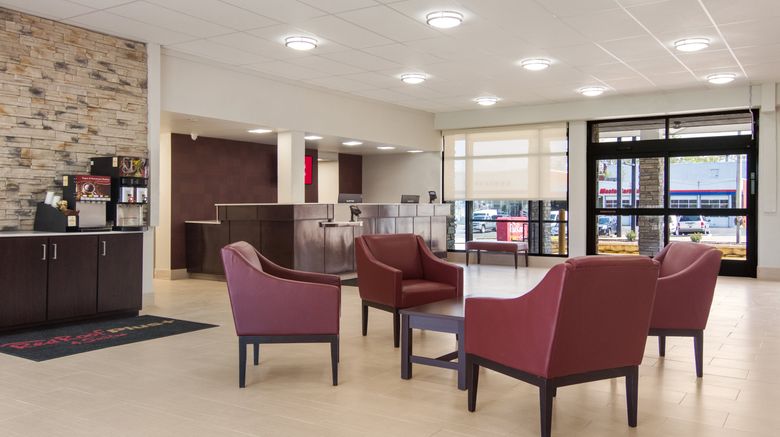 <b>Red Roof PLUS+ & Suites Erie Lobby</b>. Images powered by <a href="https://www.leonardoworldwide.com/" title="Leonardo Worldwide" target="_blank">Leonardo</a>.