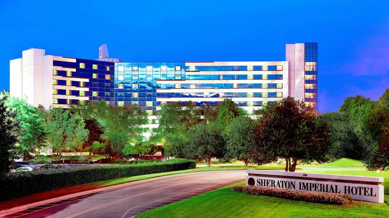 <b>Sheraton Imperial Hotel-Durham Airport Exterior</b>. Images powered by <a href="https://www.leonardoworldwide.com/" title="Leonardo Worldwide" target="_blank">Leonardo</a>.