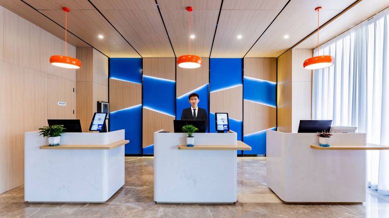 <b>Holiday Inn Express Hohhot East Station Lobby</b>. Images powered by <a href="https://www.leonardoworldwide.com/" title="Leonardo Worldwide" target="_blank">Leonardo</a>.