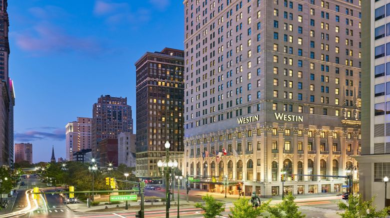 The Westin Book Cadillac Detroit Exterior. Images powered by <a href="https://www.leonardoworldwide.com" target="_blank" rel="noopener">Leonardo</a>.