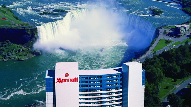 <b>Niagara Falls Marriott Fallsview Hotel & Spa Exterior</b>. Images powered by <a href="https://www.leonardoworldwide.com/" title="Leonardo Worldwide" target="_blank">Leonardo</a>.