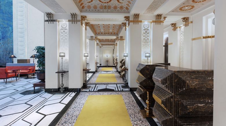 <b>ITC Narmada, a Luxury Collection Hotel Lobby</b>. Images powered by <a href="https://www.leonardoworldwide.com/" title="Leonardo Worldwide" target="_blank">Leonardo</a>.