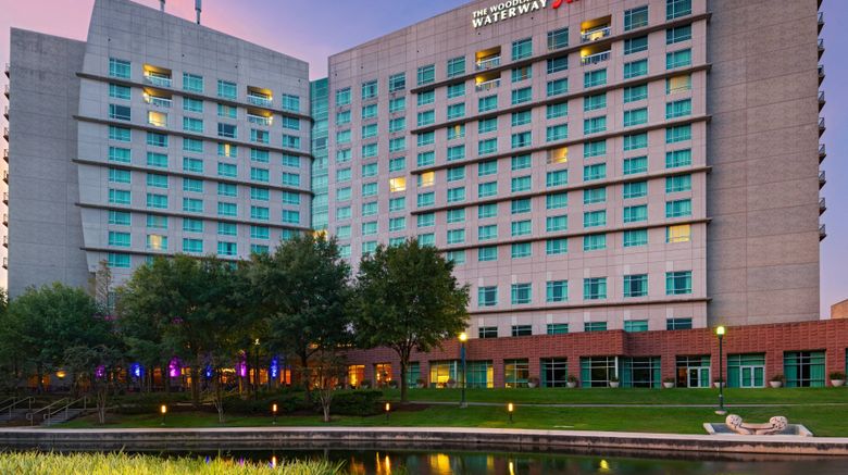 <b>The Woodlands Waterway Marriott Hotel Exterior</b>. Images powered by <a href="https://www.leonardoworldwide.com/" title="Leonardo Worldwide" target="_blank">Leonardo</a>.