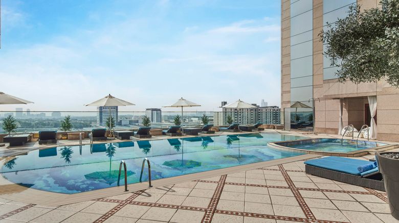 <b>The Fairmont Dubai Pool</b>. Images powered by <a href=https://www.travelagewest.com/Hotels/Dubai/