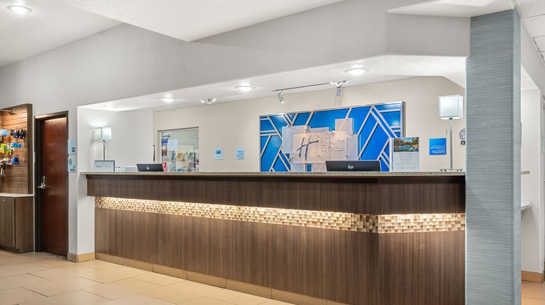 <b>Holiday Inn Express Lobby</b>. Images powered by <a href="https://www.leonardoworldwide.com/" title="Leonardo Worldwide" target="_blank">Leonardo</a>.