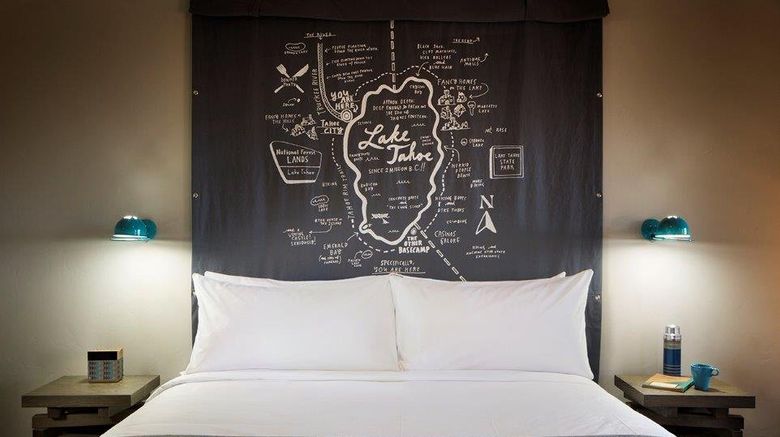 Basecamp Hotel Tahoe City Room. Images powered by <a href="https://www.leonardoworldwide.com" target="_blank" rel="noopener">Leonardo</a>.