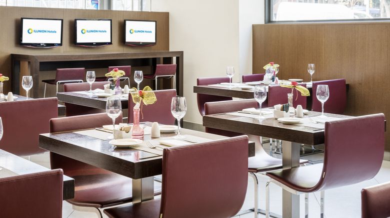 <b>Hotel Ilunion Auditori Restaurant</b>. Images powered by <a href="https://www.leonardoworldwide.com/" title="Leonardo Worldwide" target="_blank">Leonardo</a>.