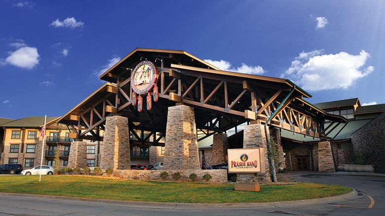 Prairie Band Casino  and  Resort Exterior. Images powered by <a href="https://www.leonardoworldwide.com" target="_blank" rel="noopener">Leonardo</a>.