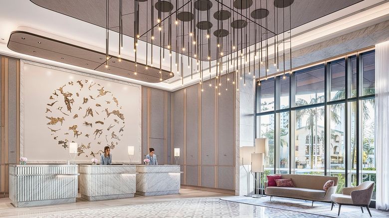 <b>Langham, Gold Coast & Jewel Residences Lobby</b>. Images powered by <a href="https://www.leonardoworldwide.com/" title="Leonardo Worldwide" target="_blank">Leonardo</a>.