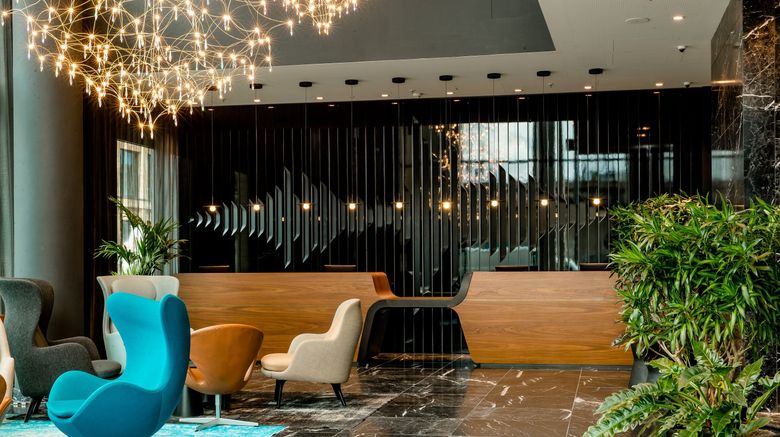 <b>Motel One Cologne-Messe Lobby</b>. Images powered by <a href="https://www.leonardoworldwide.com/" title="Leonardo Worldwide" target="_blank">Leonardo</a>.
