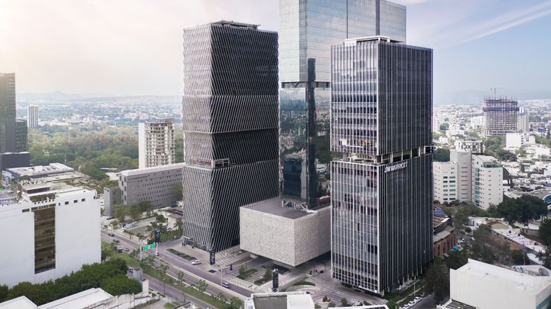 <b>JW Marriott Hotel Guadalajara Exterior</b>. Images powered by <a href="https://www.leonardoworldwide.com/" title="Leonardo Worldwide" target="_blank">Leonardo</a>.