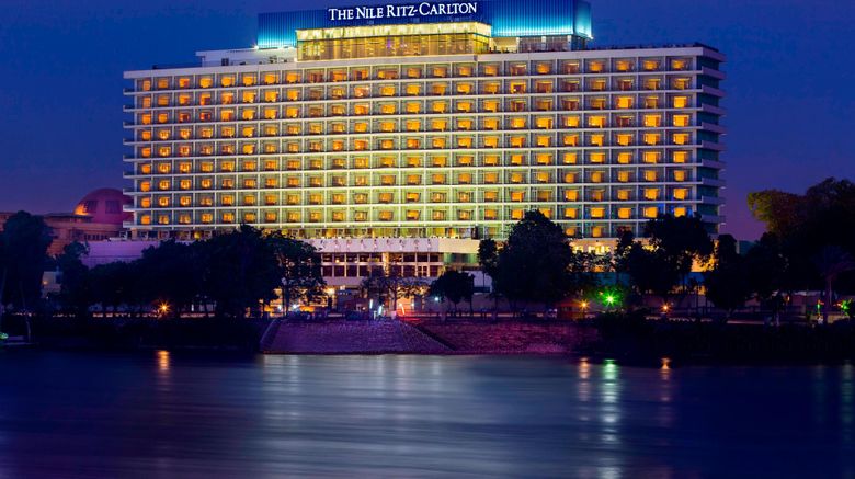 The Nile Ritz-Carlton Cairo Exterior. Images powered by <a href=https://www.travelweekly.com/Hotels/Cairo/