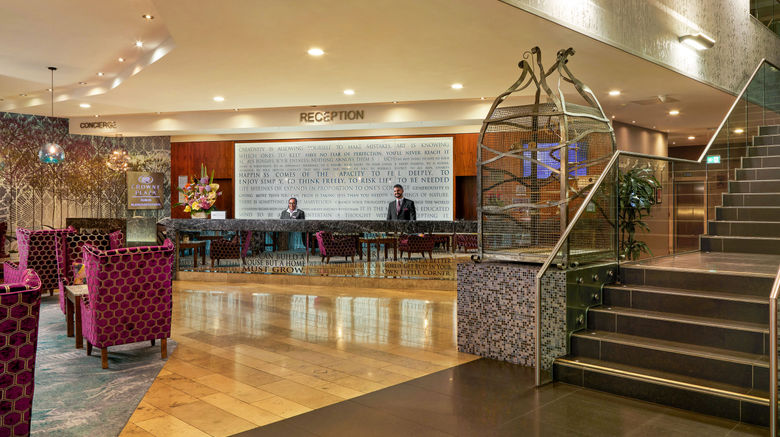 <b>Crowne Plaza Dublin-Blanchardstown Lobby</b>. Images powered by <a href="https://www.leonardoworldwide.com/" title="Leonardo Worldwide" target="_blank">Leonardo</a>.