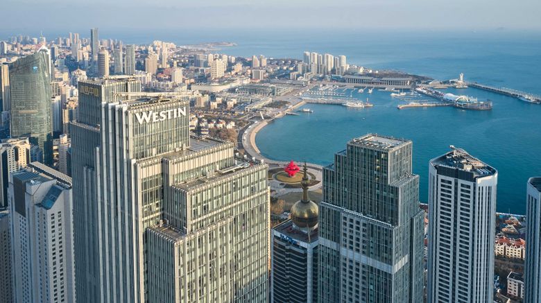 The Westin Qingdao Exterior. Images powered by <a href="https://www.leonardoworldwide.com" target="_blank" rel="noopener">Leonardo</a>.