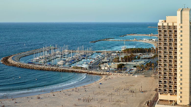 <b>Sheraton Tel Aviv Exterior</b>. Images powered by <a href=https://www.travelagewest.com/Hotels/Tel-Aviv-Israel/