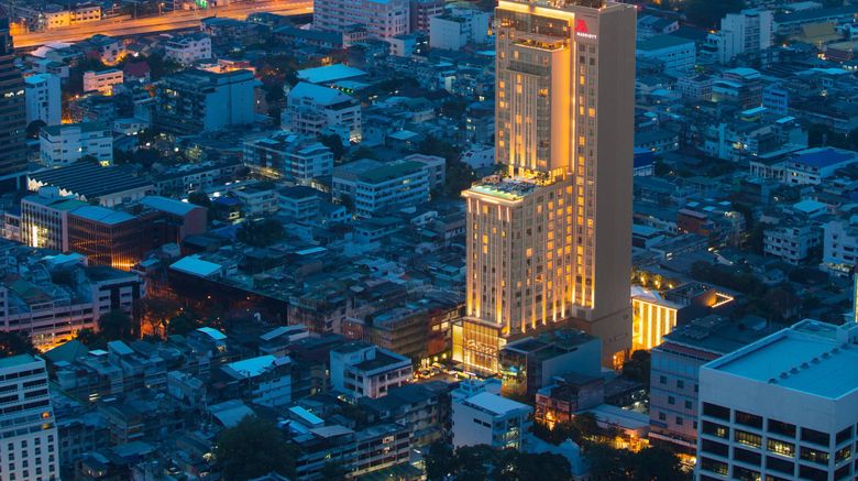 Bangkok Marriott Hotel The Surawongse Exterior. Images powered by <a href=https://www.travelweekly.com/Hotels/Bangkok/