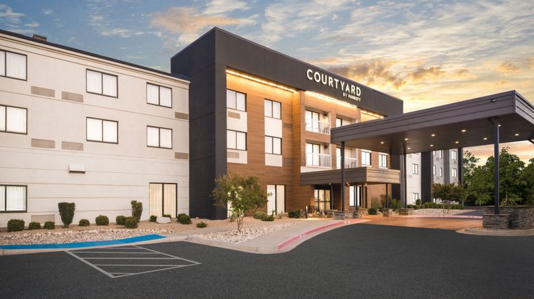 Courtyard El Paso Airport Marriott Exterior. Images powered by <a href=https://www.travelweekly-asia.com/Hotels/El-Paso-TX/
