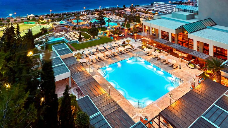 Sheraton Rhodes Resort Exterior. Images powered by <a href="https://www.leonardoworldwide.com" target="_blank" rel="noopener">Leonardo</a>.