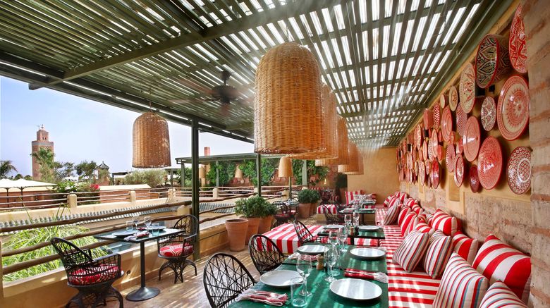 <b>Riad El Fenn Restaurant</b>. Images powered by <a href="https://www.leonardoworldwide.com/" title="Leonardo Worldwide" target="_blank">Leonardo</a>.