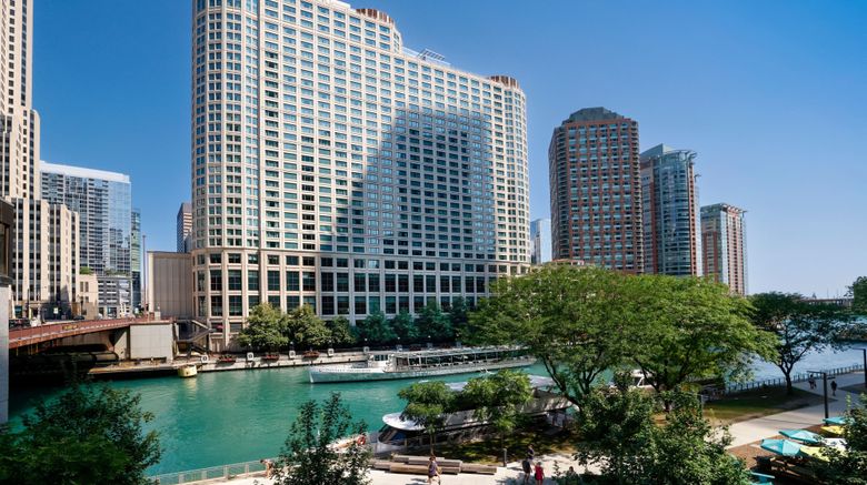 Sheraton Grand Chicago Riverwalk Exterior. Images powered by <a href="https://www.leonardoworldwide.com" target="_blank" rel="noopener">Leonardo</a>.