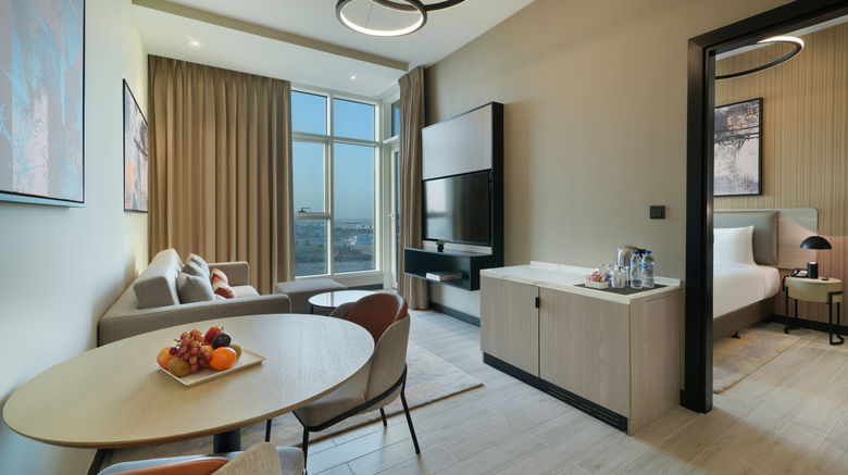 <b>Damac Hills 2, Edge by Rotana Hotel Suite</b>. Images powered by <a href="https://www.leonardoworldwide.com/" title="Leonardo Worldwide" target="_blank">Leonardo</a>.