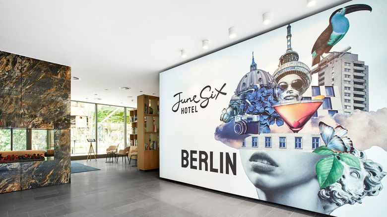 <b>June Six Hotel Berlin West City Lobby</b>. Images powered by <a href="https://www.leonardoworldwide.com/" title="Leonardo Worldwide" target="_blank">Leonardo</a>.