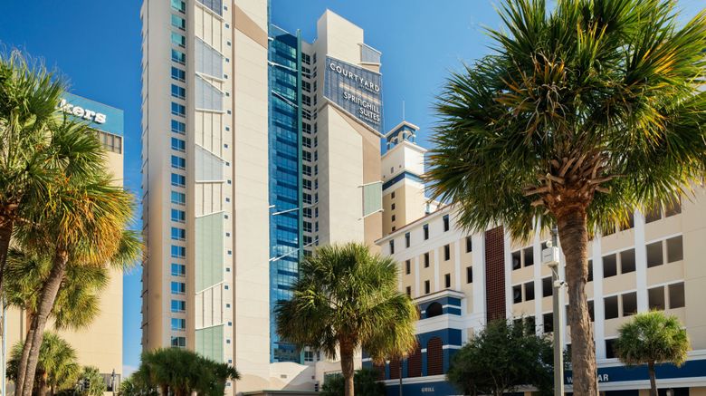 <b>SpringHill Stes Myrtle Beach Oceanfront Exterior</b>. Images powered by <a href="https://www.leonardoworldwide.com/" title="Leonardo Worldwide" target="_blank">Leonardo</a>.