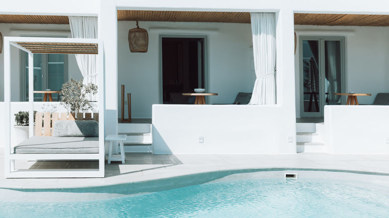 <b>Mykonos Ammos Hotel Exterior</b>. Images powered by <a href="https://www.leonardoworldwide.com/" title="Leonardo Worldwide" target="_blank">Leonardo</a>.
