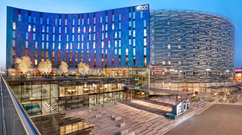 <b>aloft London ExCel Exterior</b>. Images powered by <a href="https://www.leonardoworldwide.com/" title="Leonardo Worldwide" target="_blank">Leonardo</a>.