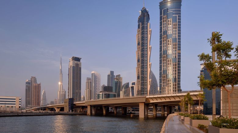 <b>JW Marriott Marquis Hotel Dubai Exterior</b>. Images powered by <a href="https://www.leonardoworldwide.com/" title="Leonardo Worldwide" target="_blank">Leonardo</a>.