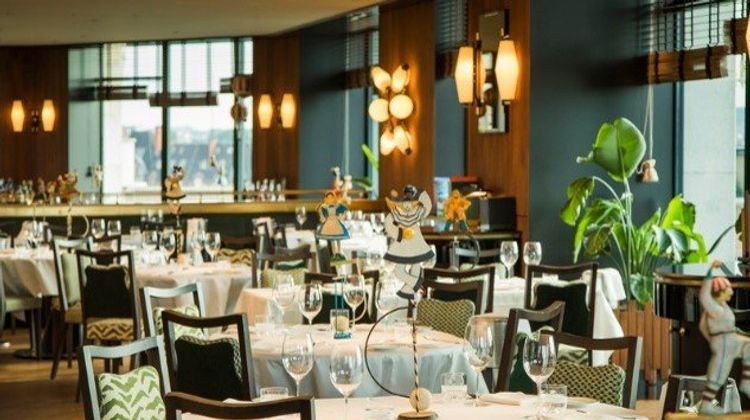France, Savoie, Courchevel, Le Cheval Blanc Hotel Restaurant Stock Photo -  Alamy