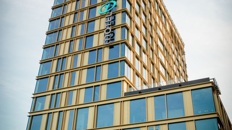 Motel One Innsbruck Exterior. Images powered by <a href="https://www.leonardoworldwide.com" target="_blank" rel="noopener">Leonardo</a>.