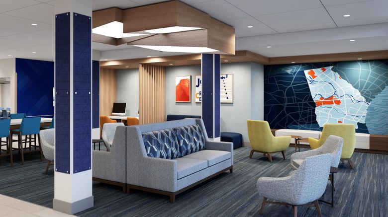 <b>Holiday Inn Express Evansville West Lobby</b>. Images powered by <a href="https://www.leonardoworldwide.com/" title="Leonardo Worldwide" target="_blank">Leonardo</a>.