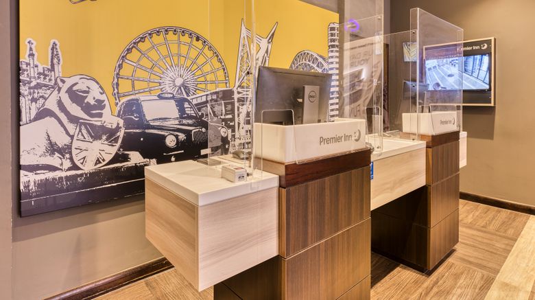 <b>Premier Inn City Centre (St Enoch Sq) Lobby</b>. Images powered by <a href="https://www.leonardoworldwide.com/" title="Leonardo Worldwide" target="_blank">Leonardo</a>.