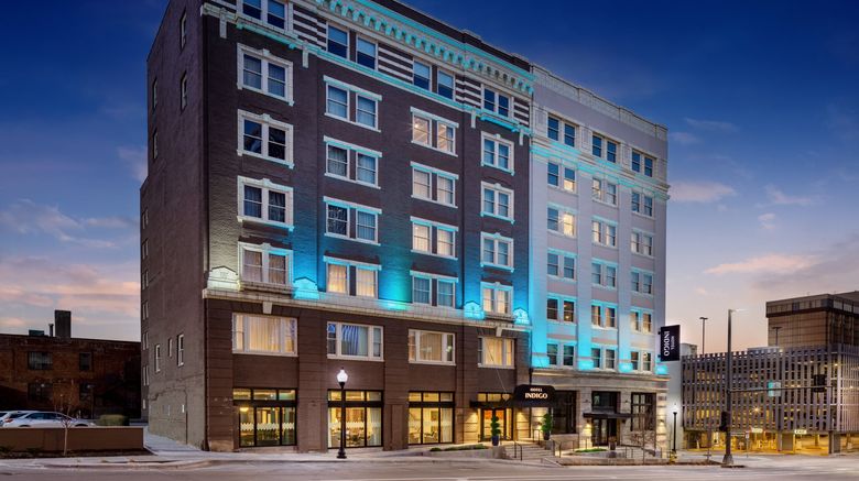 Hotel Indigo Omaha Downtown Exterior. Images powered by <a href="https://www.leonardoworldwide.com" target="_blank" rel="noopener">Leonardo</a>.