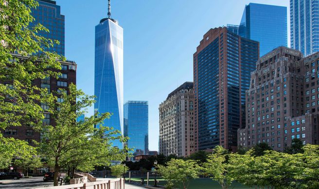 New York Marriott Downtown Exterior