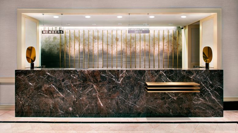 <b>New York Marriott Downtown Lobby</b>. Images powered by <a href="https://www.leonardoworldwide.com/" title="Leonardo Worldwide" target="_blank">Leonardo</a>.