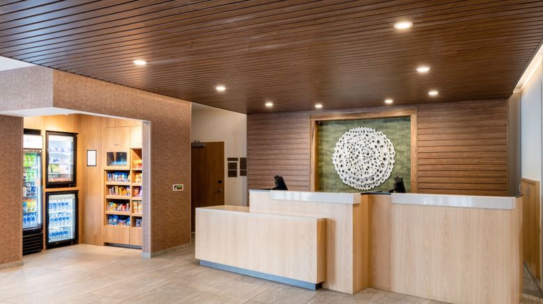 <b>Fairfield Inn & Suites Minneapolis North Lobby</b>. Images powered by <a href="https://www.leonardoworldwide.com/" title="Leonardo Worldwide" target="_blank">Leonardo</a>.