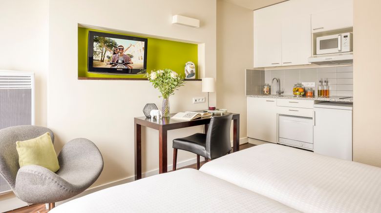 <b>Citadines Sainte-Catherine Brussels Room</b>. Images powered by <a href="https://leonardo.com/" title="Leonardo Worldwide" target="_blank">Leonardo</a>.