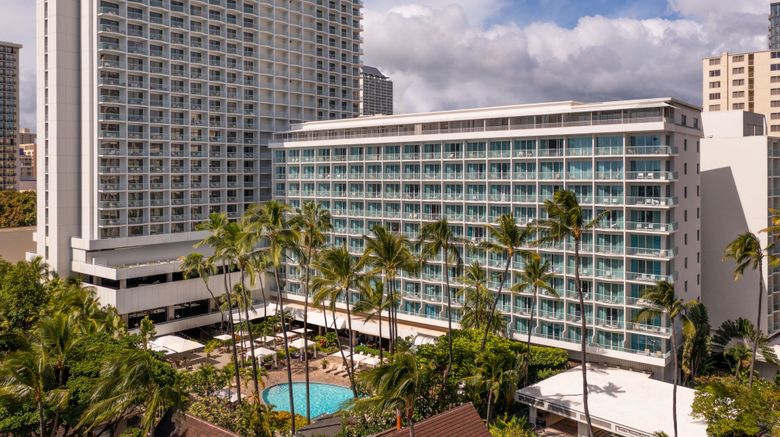 Sheraton Princess Kaiulani Exterior. Images powered by <a href=https://www.travelweekly.com/Hotels/Honolulu/