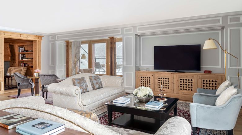 <b>Badrutt's Palace Hotel Suite</b>. Images powered by <a href=https://www.travelagewest.com/Hotels/St-Moritz-Switzerland/