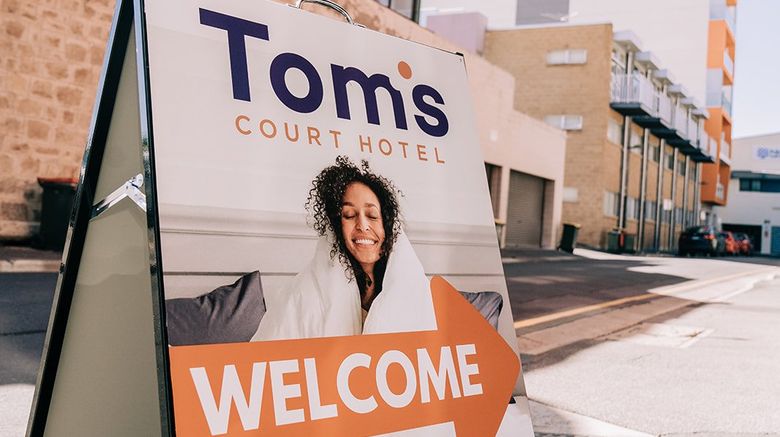 <b>Tom's Court Hotel Exterior</b>. Images powered by <a href="https://www.leonardoworldwide.com/" title="Leonardo Worldwide" target="_blank">Leonardo</a>.