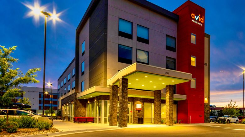 avid hotel Denver Airport Area Exterior. Images powered by <a href="https://www.leonardoworldwide.com" target="_blank" rel="noopener">Leonardo</a>.